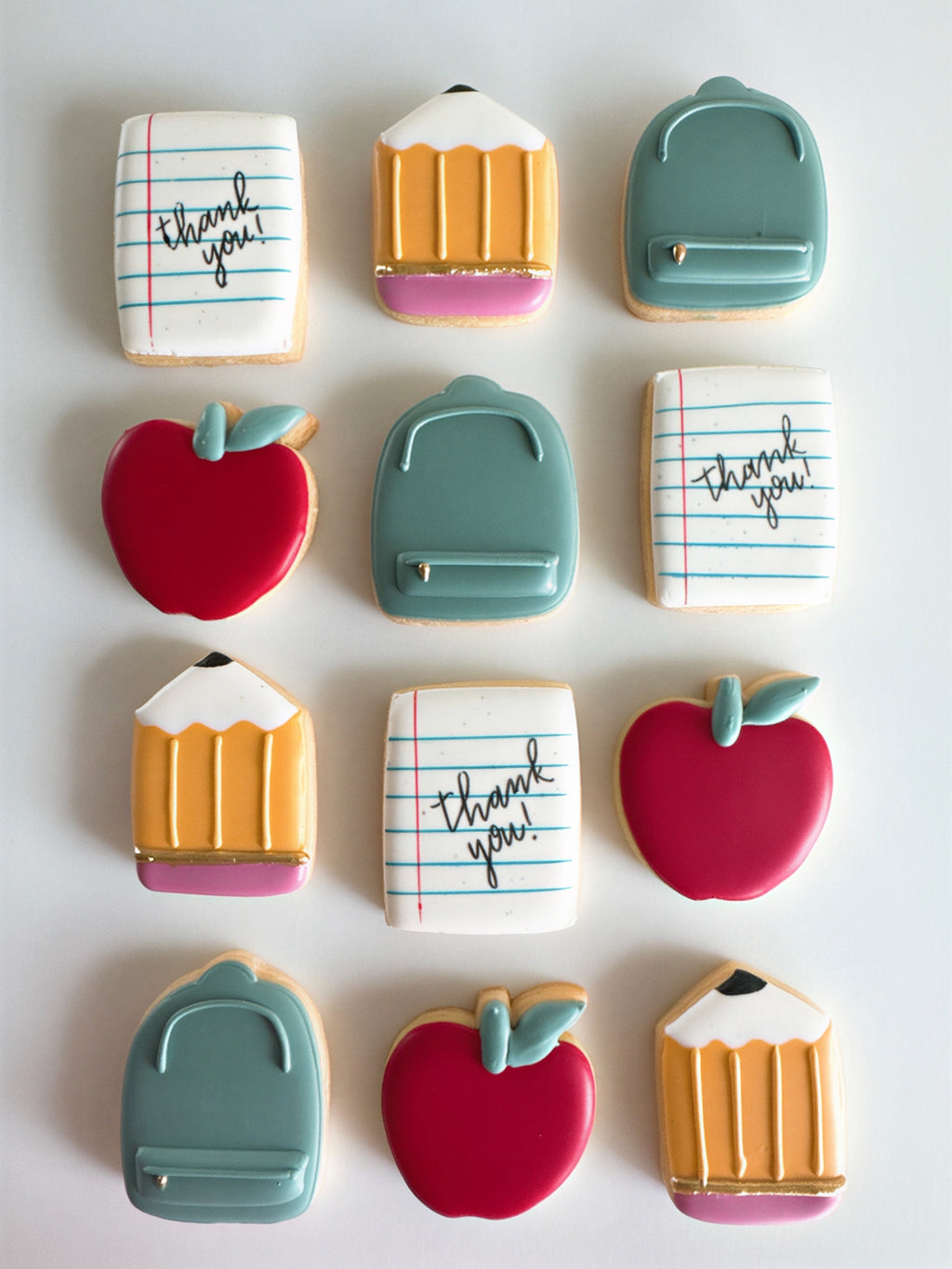 Teacher Appreciation Mini Cookies 4-Pack