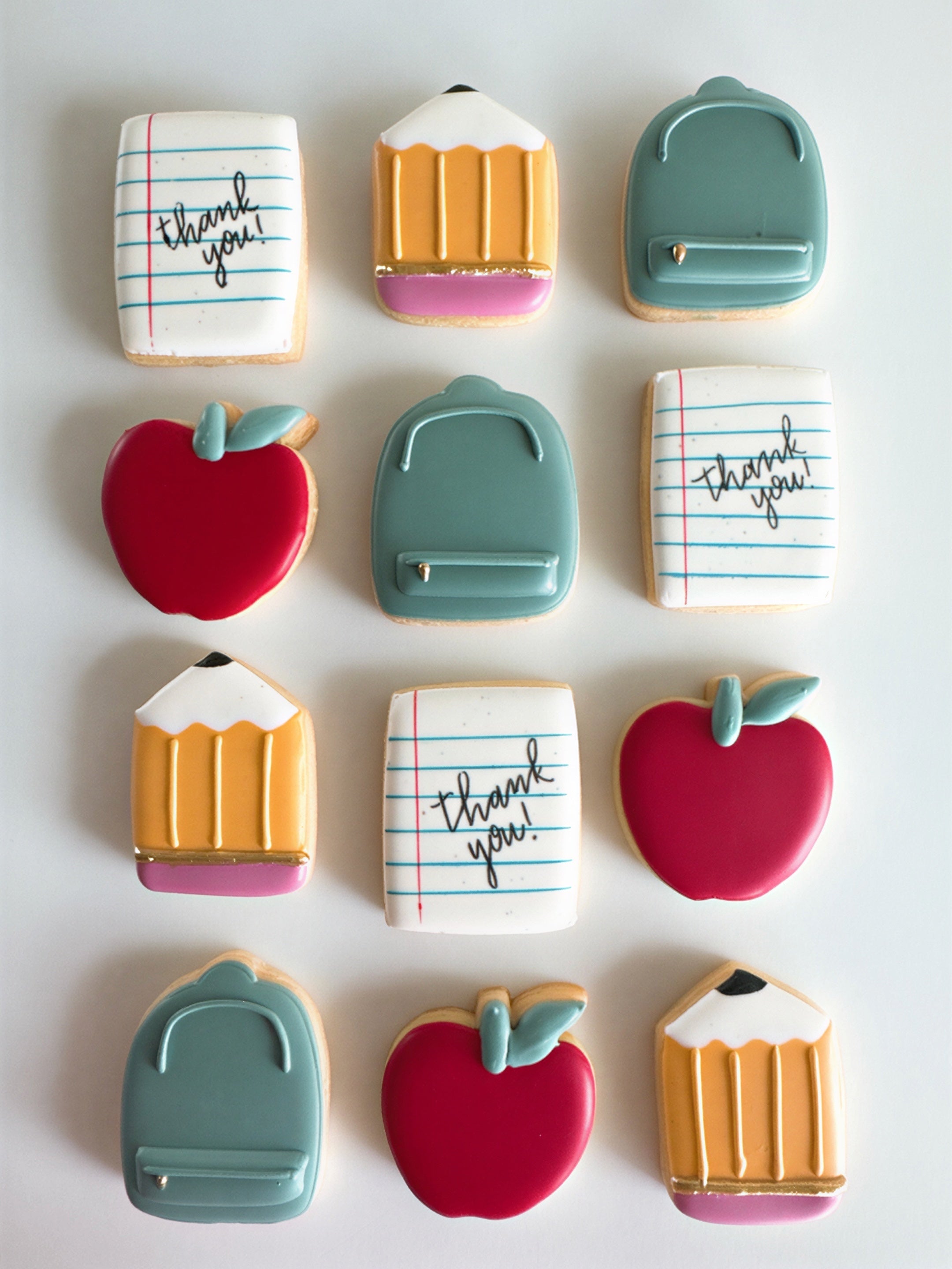 Teacher Appreciation Mini Cookies 4-Pack